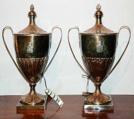 Pair of George III Sheffield Silver