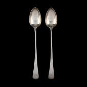 PAIR OF GEORGE III SILVER STUF