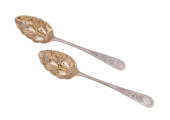 PAIR OF GEORGE III SILVER BERR