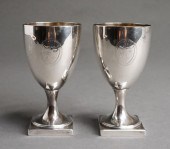 PAIR OF GEORGE III SILVER GOBL