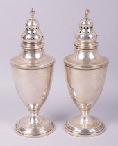 PAIR OF GEORGE III SILVER CAST
