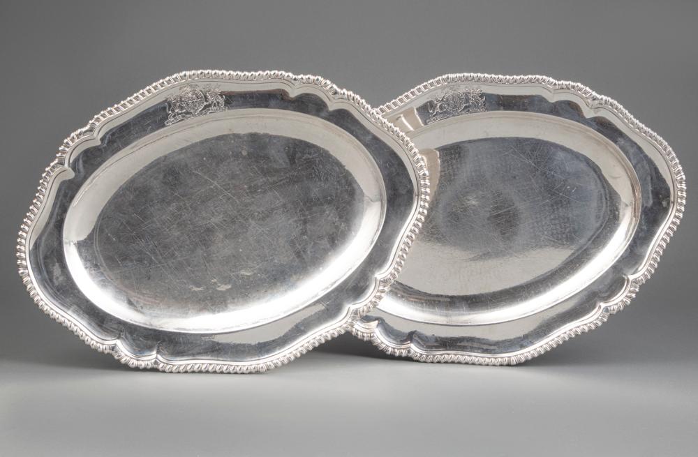 PAIR OF GEORGE III STERLING