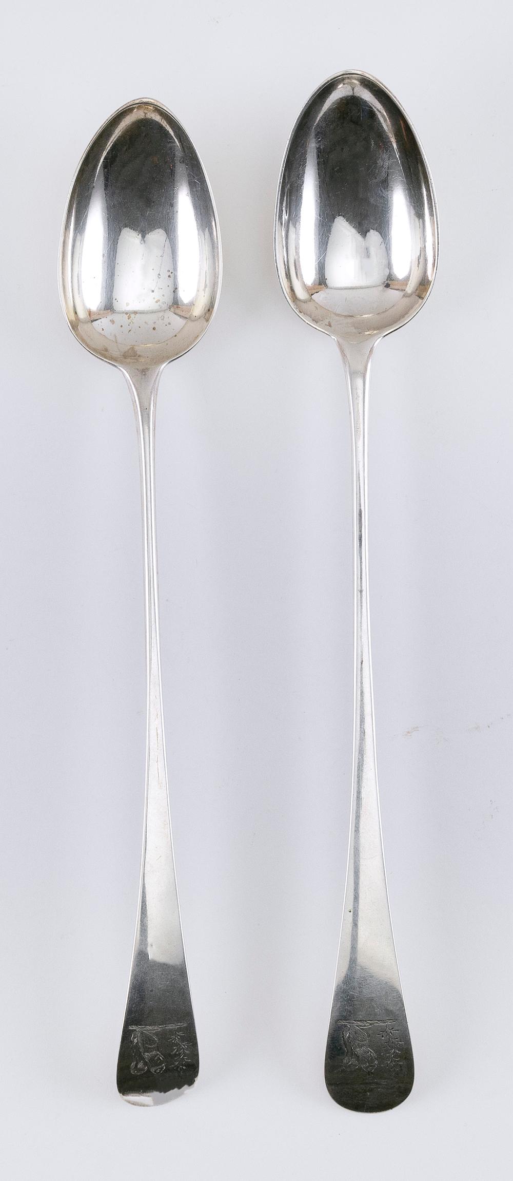 PAIR OF GEORGE III STERLING