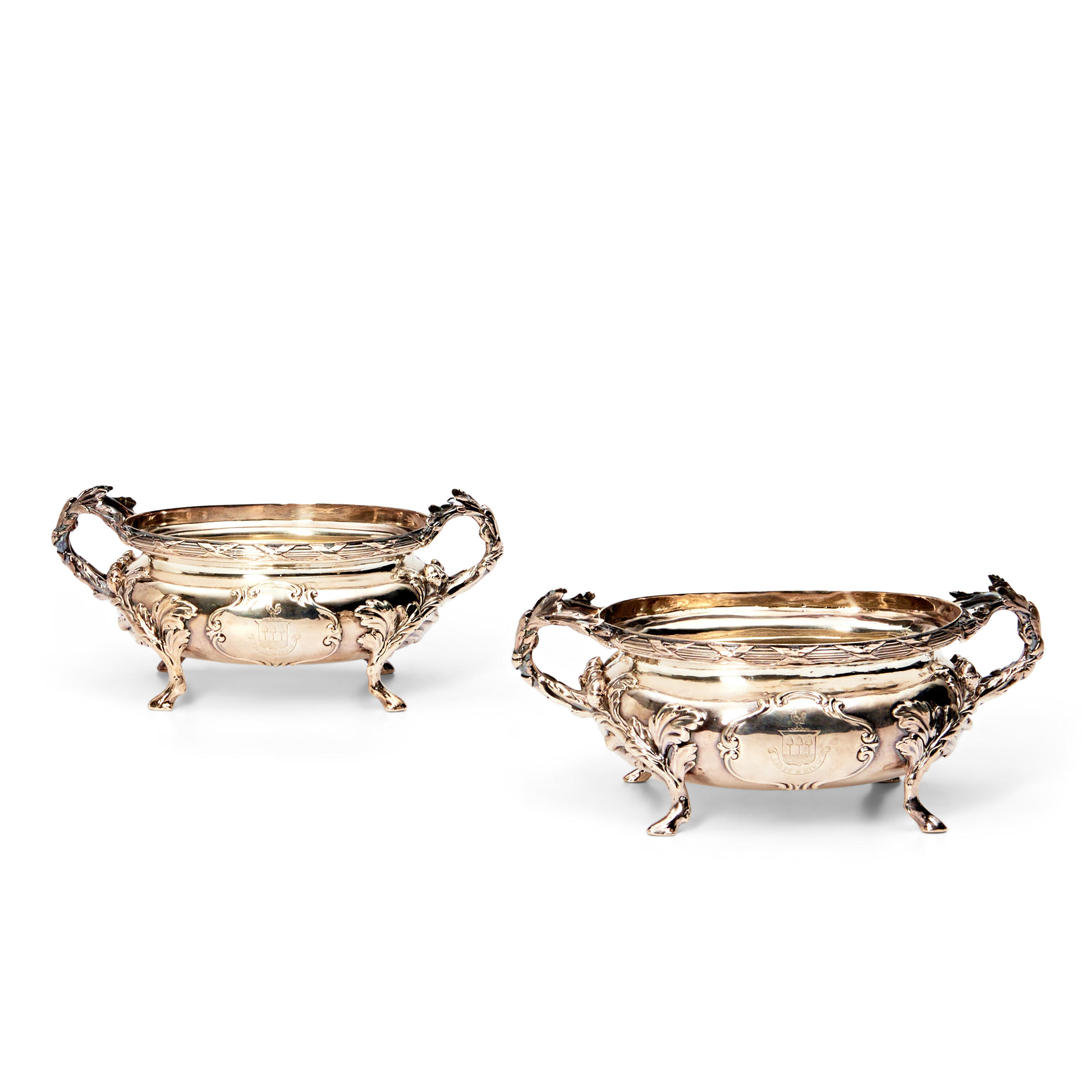 PAIR OF GEORGE III STERLING