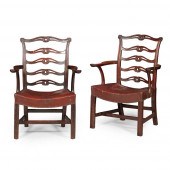 PAIR OF GEORGE III STYLE MAHOG