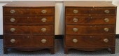 PAIR OF GEORGE III STYLE SATIN