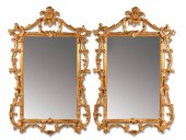 PAIR OF GEORGE III STYLE GILTW