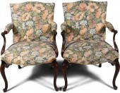 PAIR OF GEORGE III STYLE MAHOG