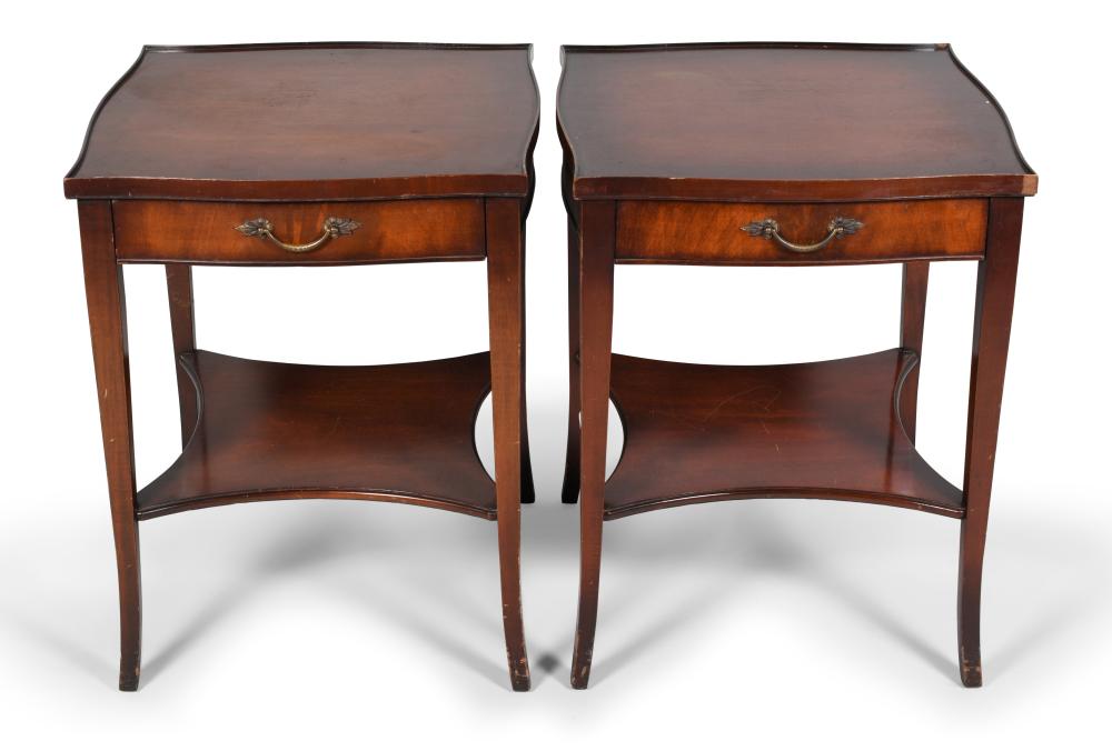 PAIR OF GEORGE III STYLE MAHOGANY