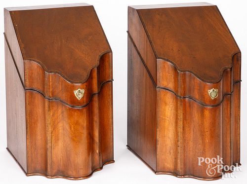 PAIR OF GEORGE III STYLE MAHOGANY