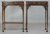 PAIR OF GEORGE III STYLE SIDE