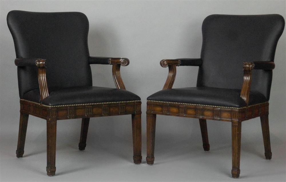 PAIR OF GEORGE III STYLE CARVED