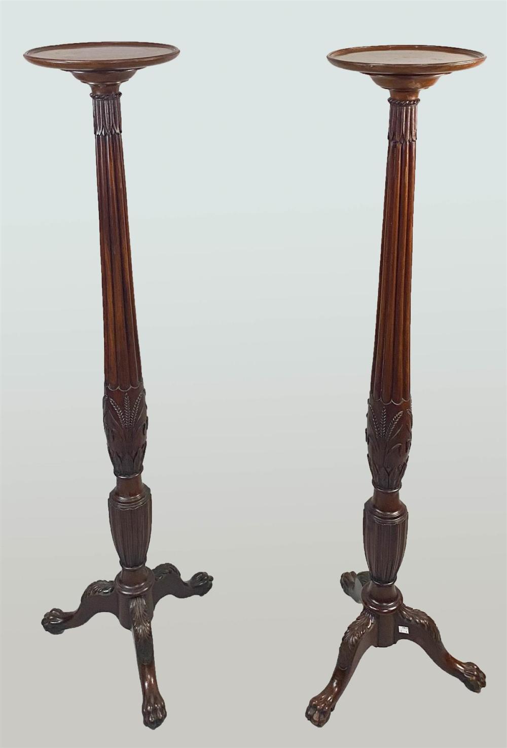 PAIR OF GEORGE III STYLE MAHOGANY