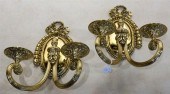 PAIR OF GEORGE III STYLE BRASS