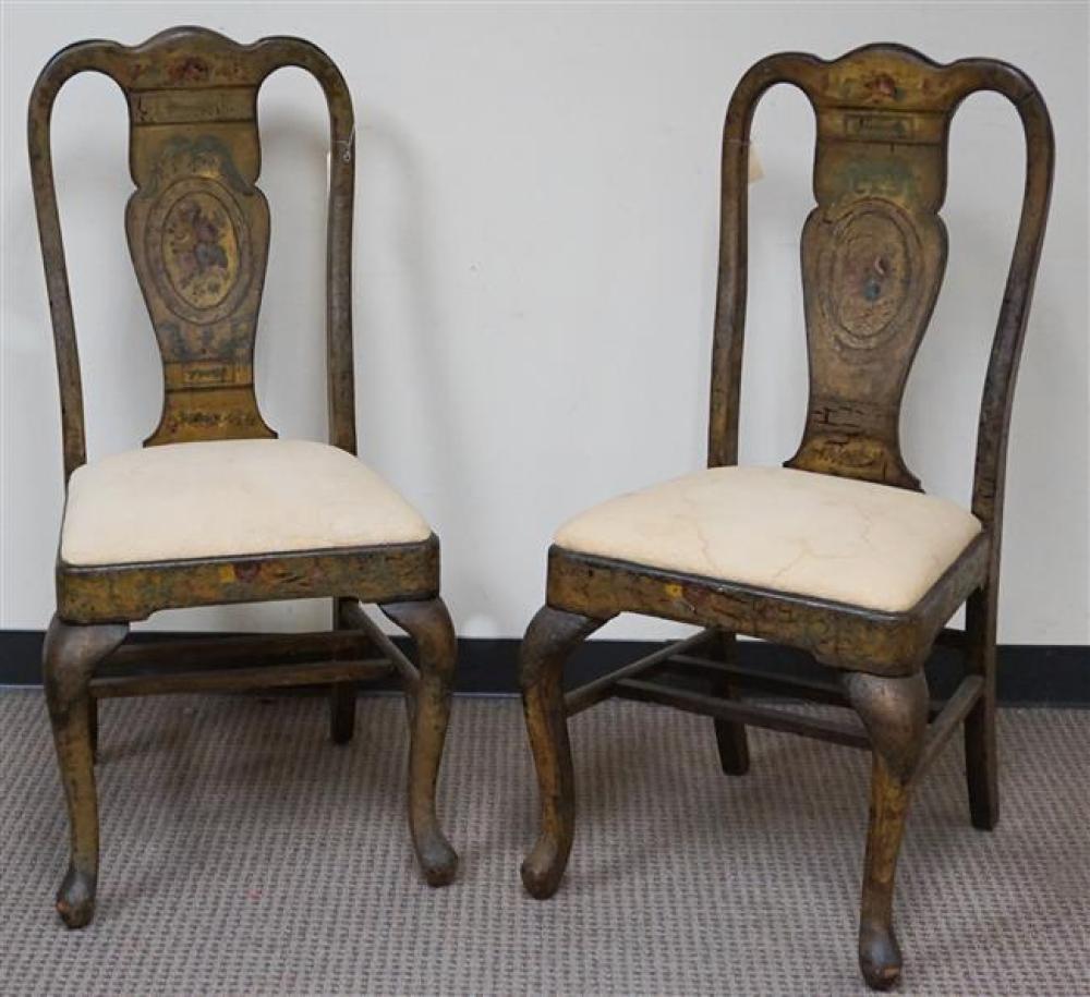 PAIR OF GEORGE III STYLE PAINTED