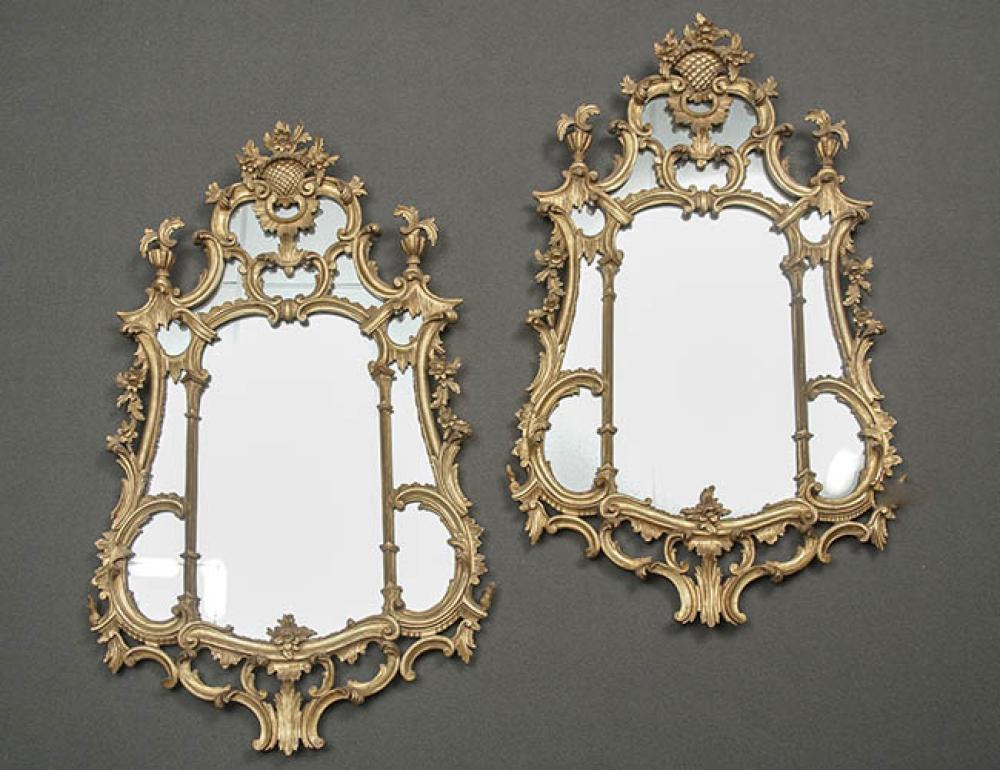 PAIR OF GEORGE III STYLE GILTWOOD