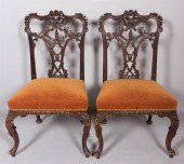 PAIR OF GEORGE III STYLE MAHOG