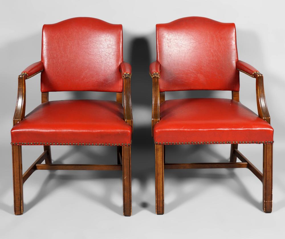PAIR OF GEORGE III STYLE MAHOGANY