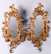 PAIR OF GEORGE III STYLE GILTW
