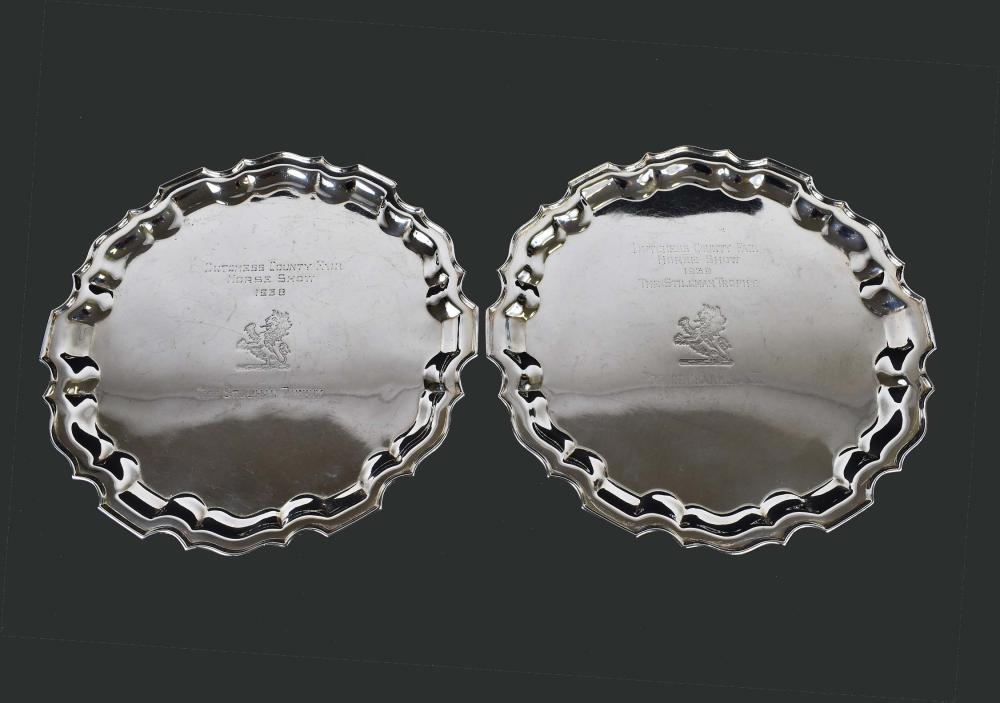 PAIR OF GEORGE III STYLE SILVER