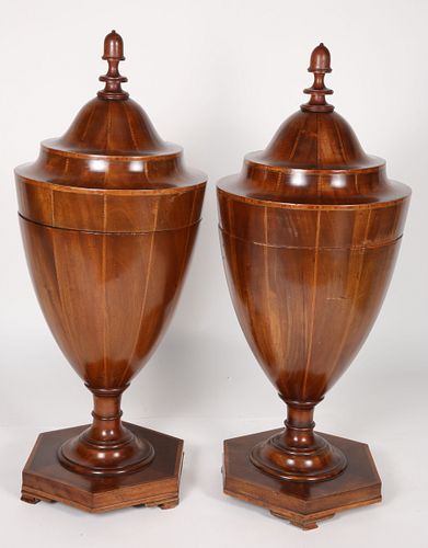 PAIR OF GEORGE III STYLE TURNED