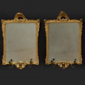 PAIR OF GEORGE III STYLE GILTW