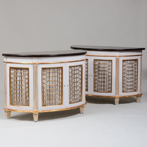 PAIR OF GEORGE III STYLE WHITE