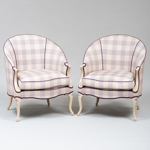 PAIR OF GEORGE III STYLE PAINTED