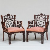 PAIR OF GEORGE III STYLE CARVE