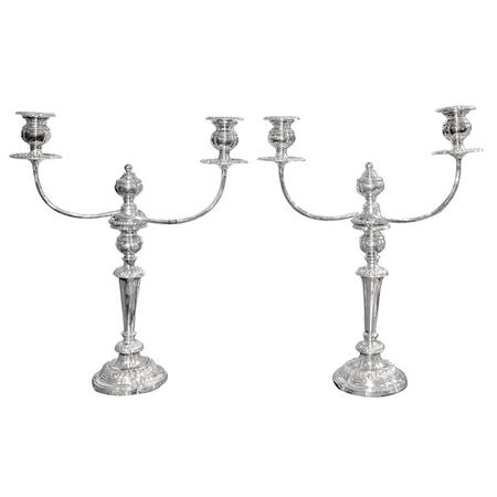 Pair of George III Style Silver