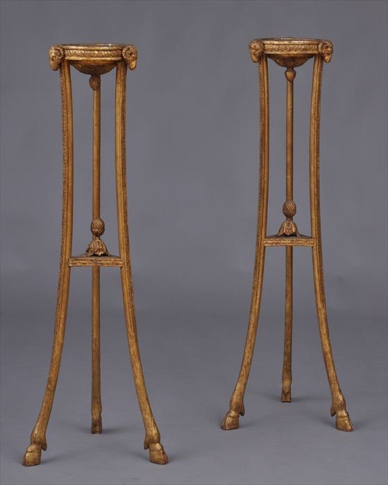 PAIR OF GEORGE III-STYLE CARVED