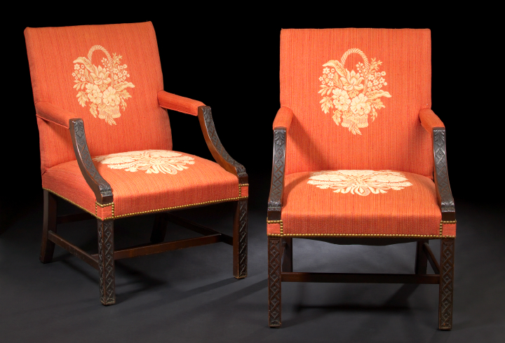 Pair of George III-Style Mahogany