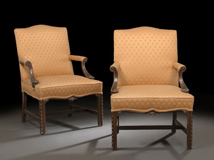 Pair of George III-Style Mahogany