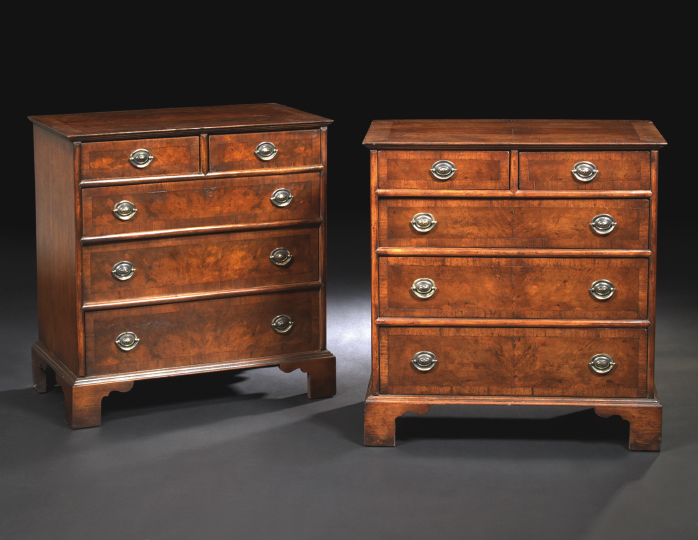 Pair of George III-Style Walnut