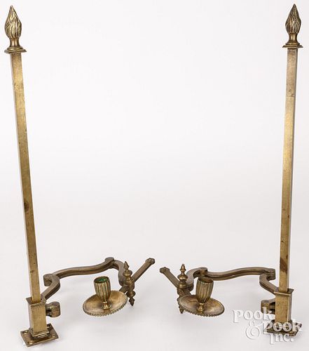 PAIR OF GEORGIAN BRASS