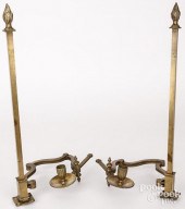 PAIR OF GEORGIAN BRASS TELESCO