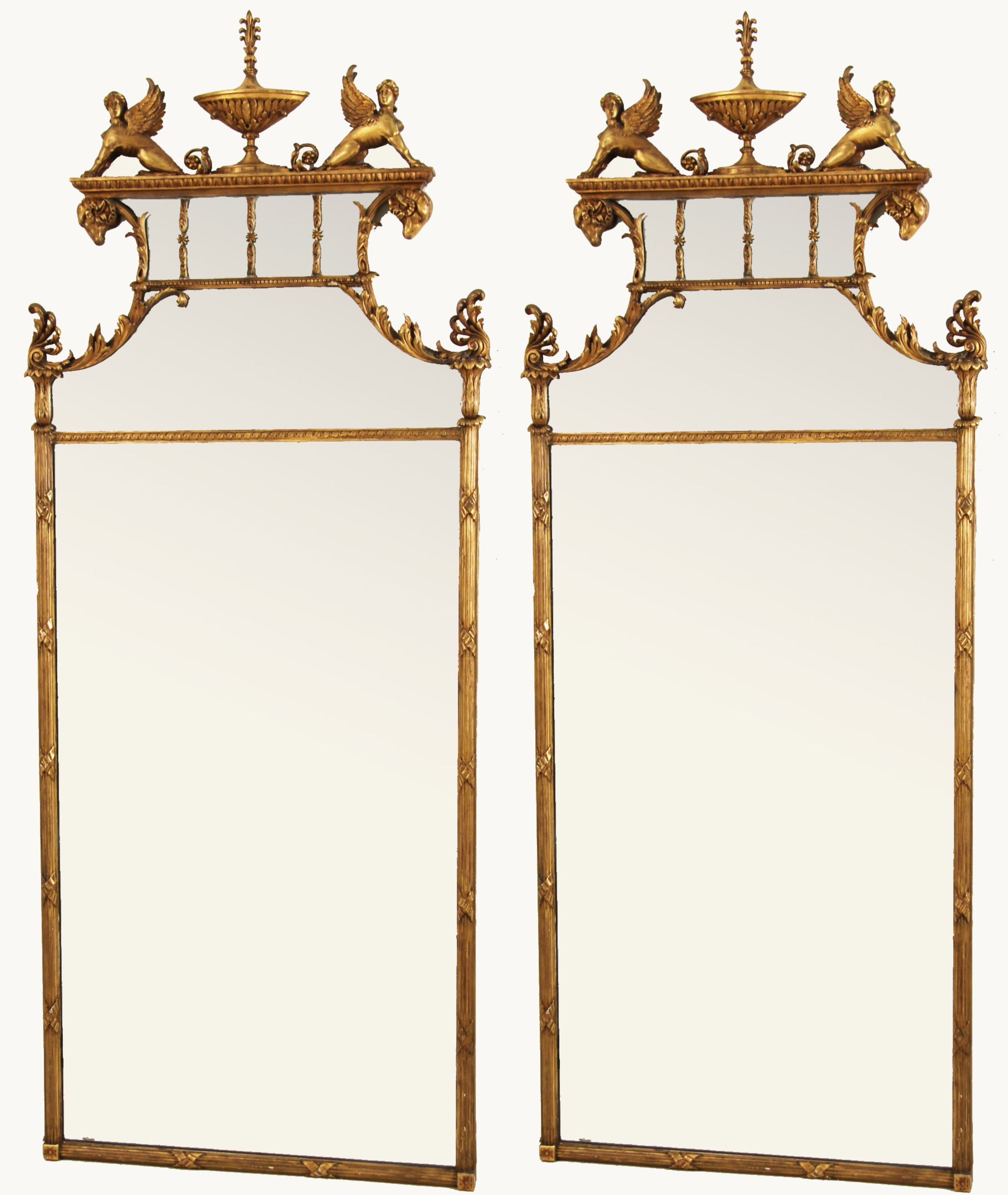 PAIR OF GEORGIAN CARVED GILTWOOD