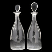 PAIR OF GEORGIAN CUT GLASS DEC