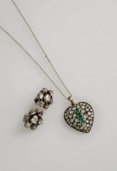 PAIR OF GEORGIAN SILVER AND DI