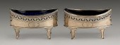 Pair of Georgian silver salts