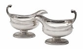 PAIR OF GEORGIAN STERLING SILV