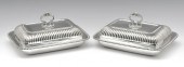 PAIR OF GEORGIAN STERLING SILV