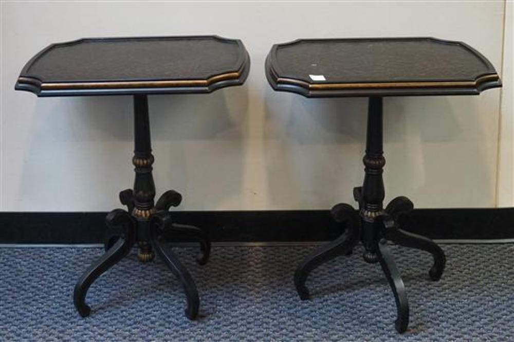 PAIR OF GEORGIAN STYLE BLACK
