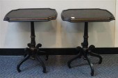 PAIR OF GEORGIAN STYLE BLACK J