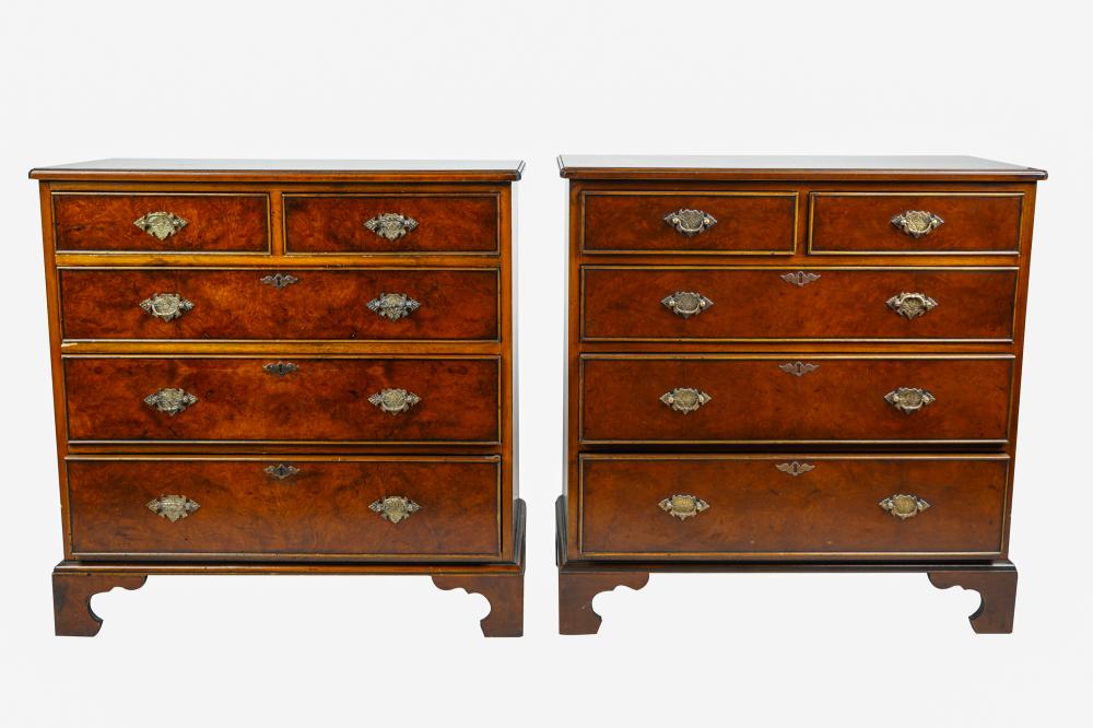 PAIR OF GEORGIAN STYLE CHESTS OF