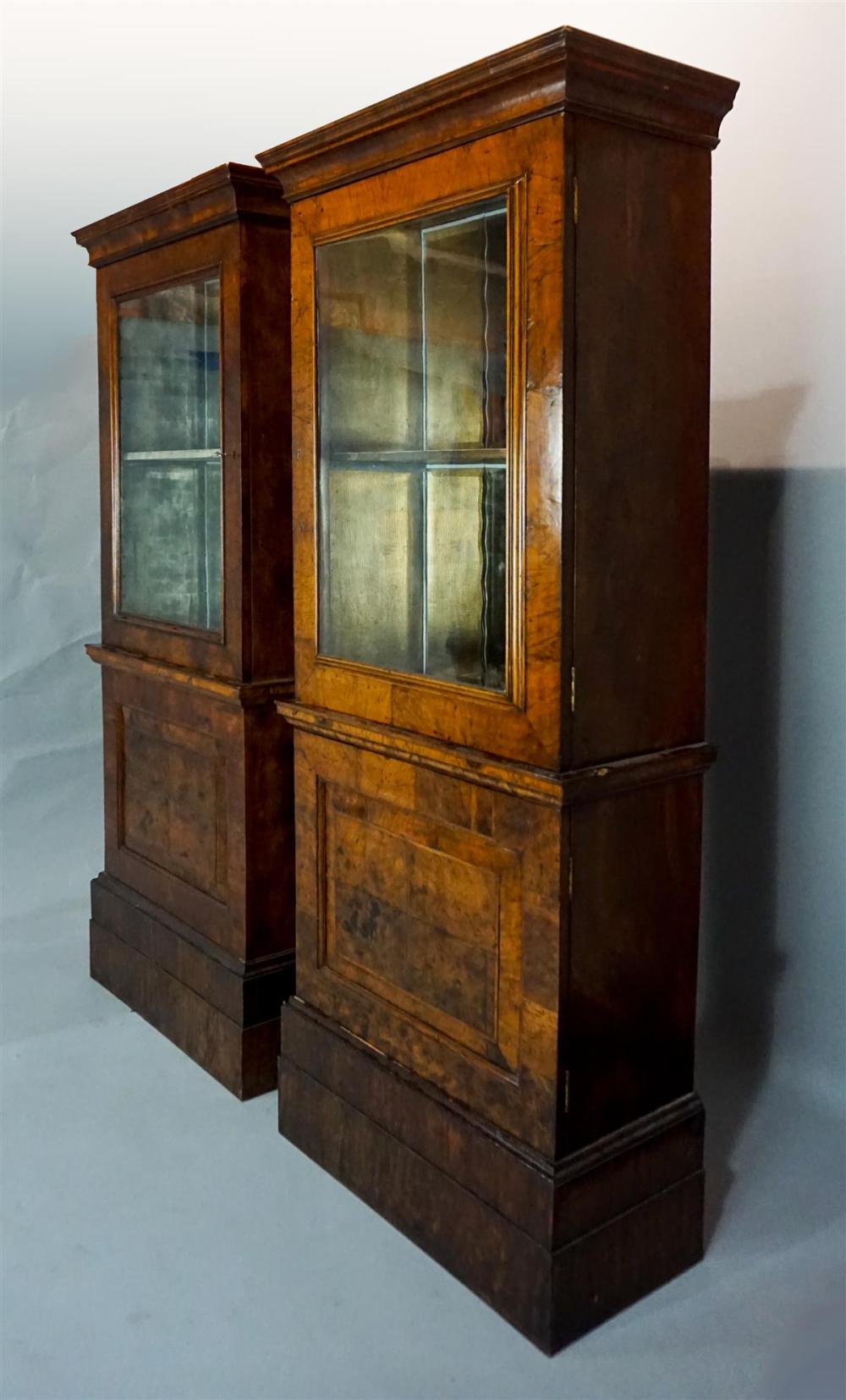 PAIR OF GEORGIAN STYLE GLASS AND