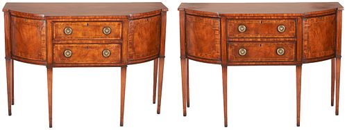 PAIR OF GEORGIAN STYLE INLAID