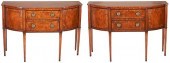 PAIR OF GEORGIAN STYLE INLAID
