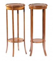 PAIR OF GEORGIAN-STYLE INLAID