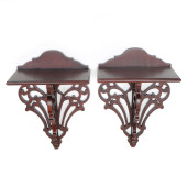 PAIR OF GEORGIAN STYLE MAHOGAN